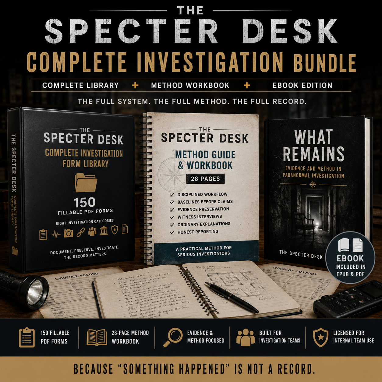 The Specter Desk Complete Investigation Bundle product image
