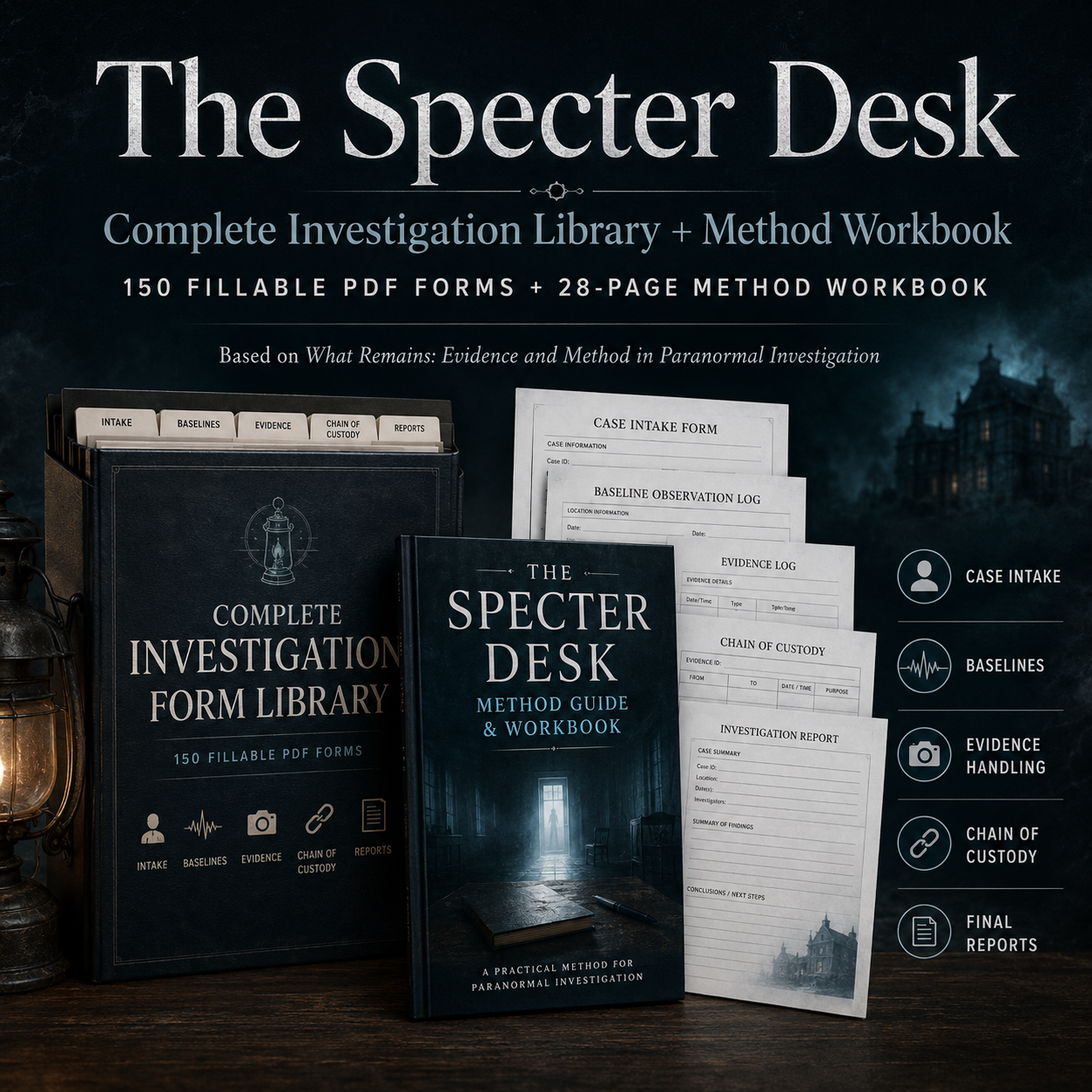 The Specter Desk Full Investigation Library plus Method Workbook product image